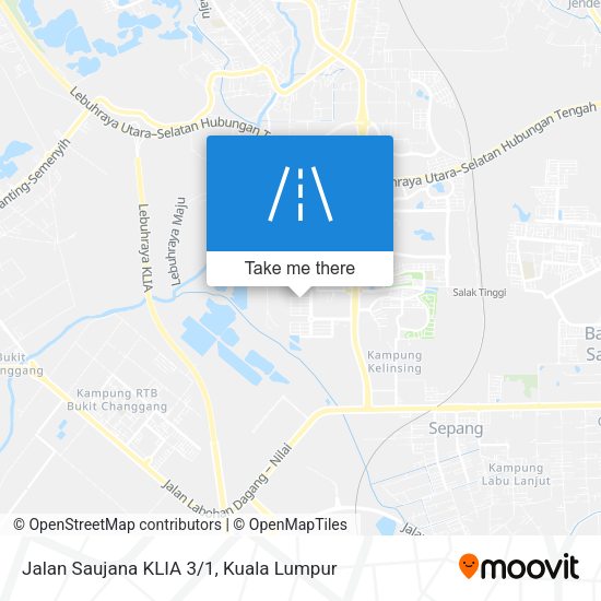Jalan Saujana KLIA 3/1 map