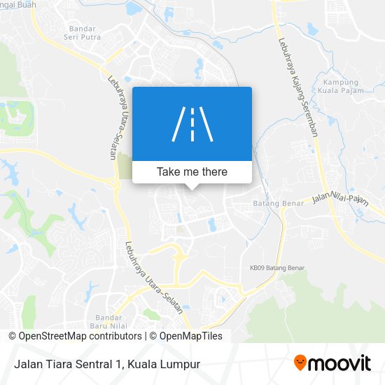 Jalan Tiara Sentral 1 map