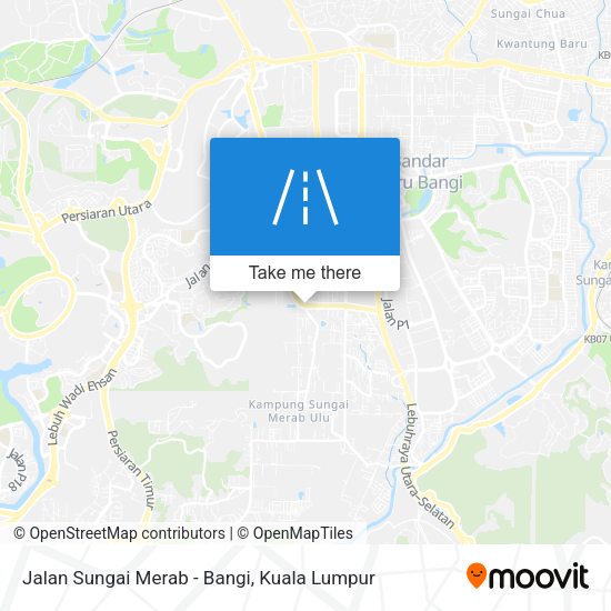 Jalan Sungai Merab - Bangi map