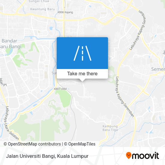Peta Jalan Universiti Bangi
