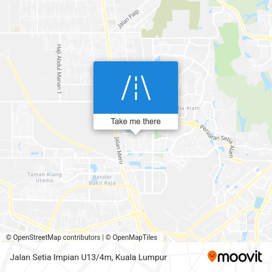 Jalan Setia Impian U13/4m map