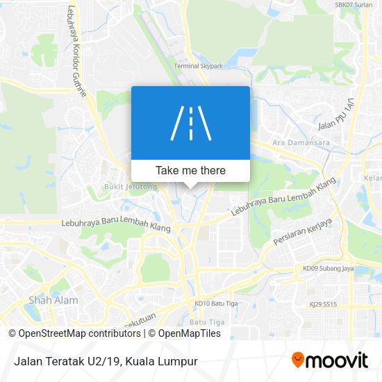 Peta Jalan Teratak U2/19
