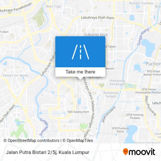 Jalan Putra Bistari 2/5j map