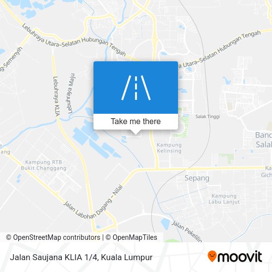 Jalan Saujana KLIA 1/4 map