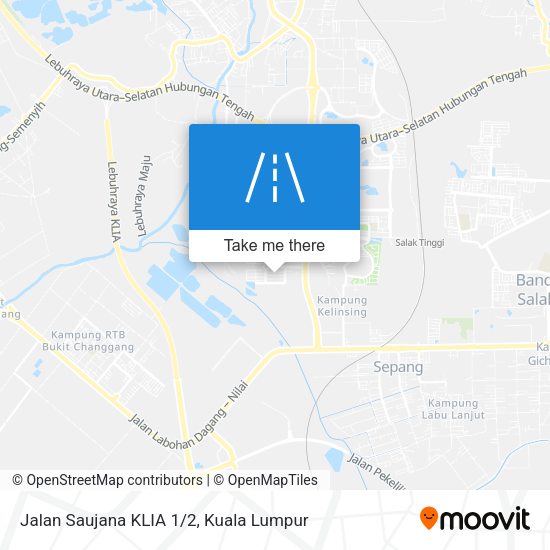 Jalan Saujana KLIA 1/2 map