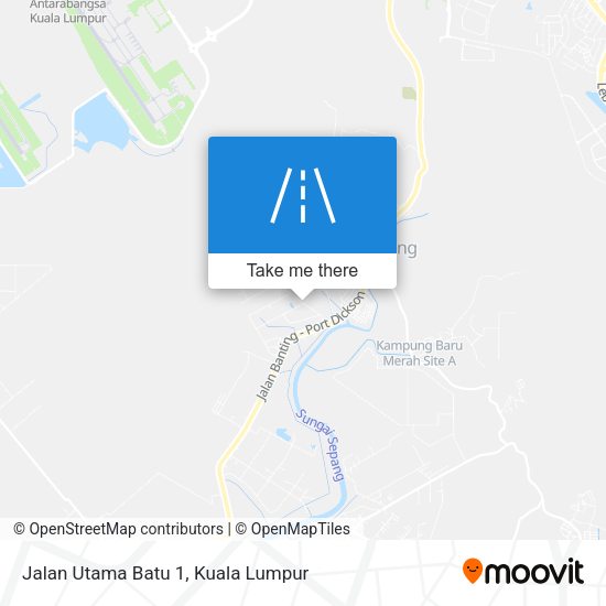 Jalan Utama Batu 1 map
