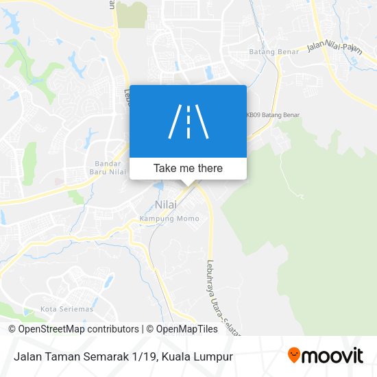 Jalan Taman Semarak 1/19 map