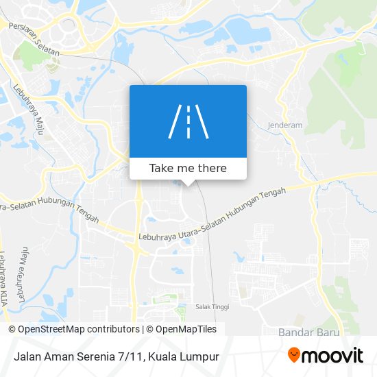 Peta Jalan Aman Serenia 7/11