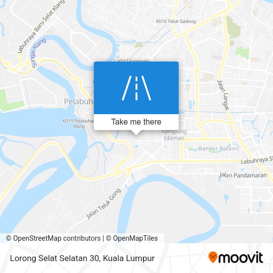 Lorong Selat Selatan 30 map
