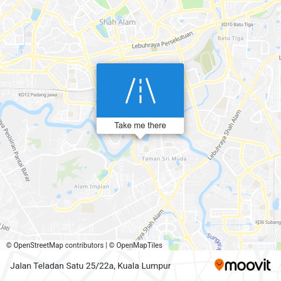Jalan Teladan Satu 25/22a map