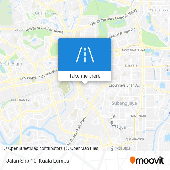 Jalan Shb 10 map