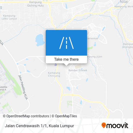Jalan Cendrawasih 1/1 map