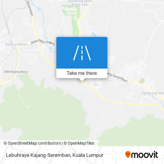 Peta Lebuhraya Kajang-Seremban