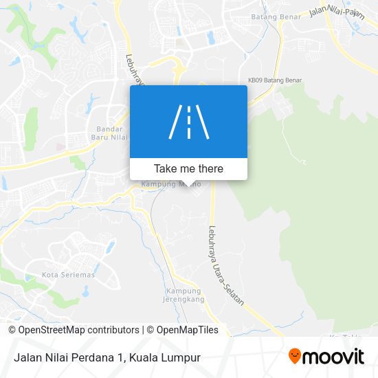 Jalan Nilai Perdana 1 map