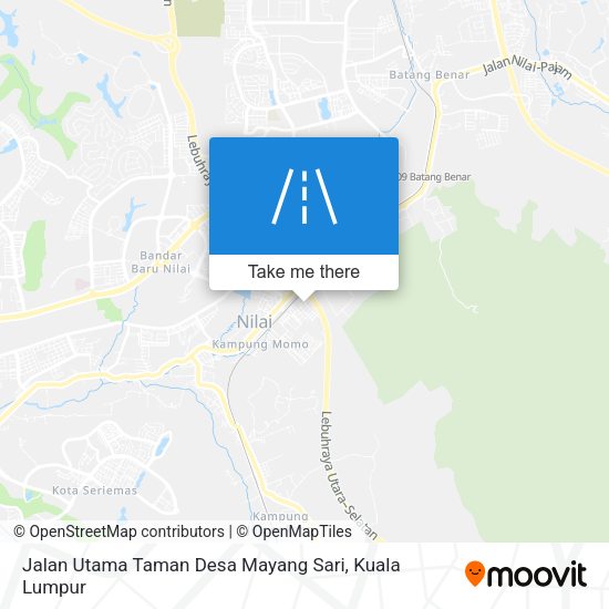 Jalan Utama Taman Desa Mayang Sari map