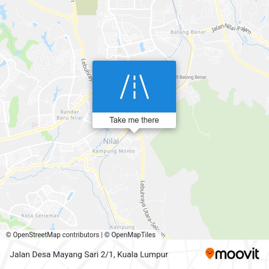 Peta Jalan Desa Mayang Sari 2/1