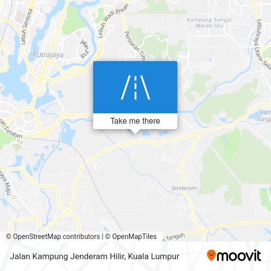 Peta Jalan Kampung Jenderam Hilir