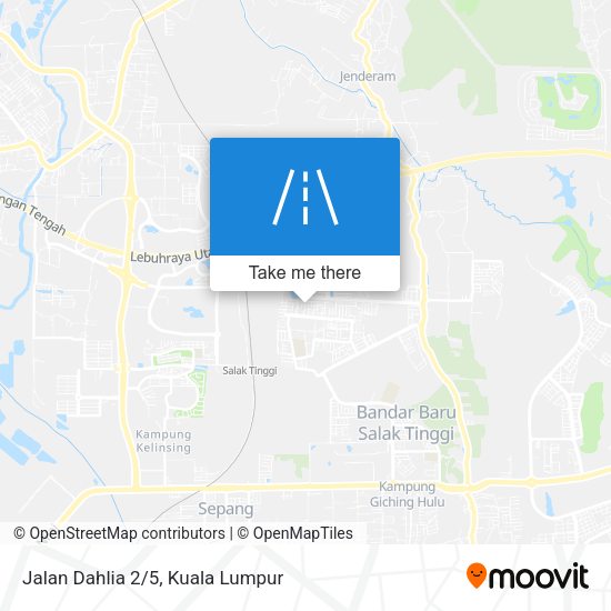 Jalan Dahlia 2/5 map
