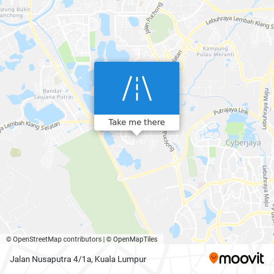 Jalan Nusaputra 4/1a map