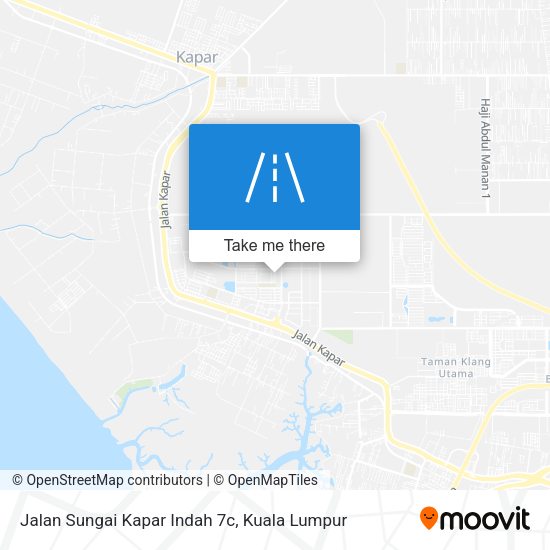 Peta Jalan Sungai Kapar Indah 7c