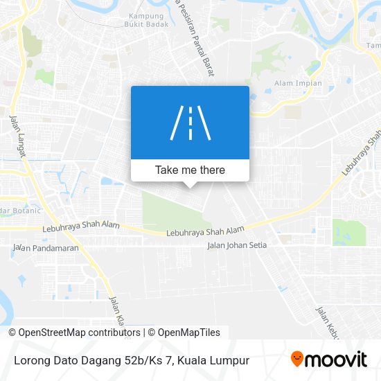 Lorong Dato Dagang 52b/Ks 7 map