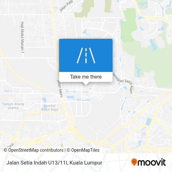 Jalan Setia Indah U13/11l map