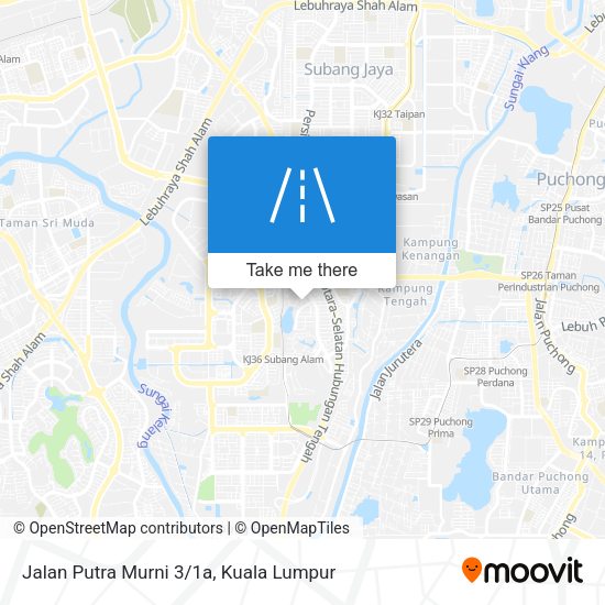 Peta Jalan Putra Murni 3/1a