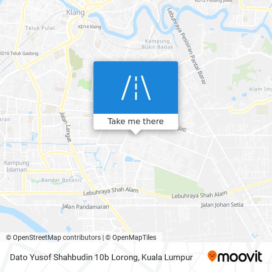 Dato Yusof Shahbudin 10b Lorong map
