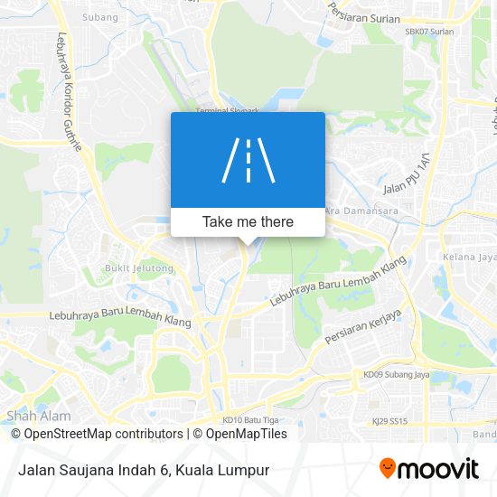 Peta Jalan Saujana Indah 6