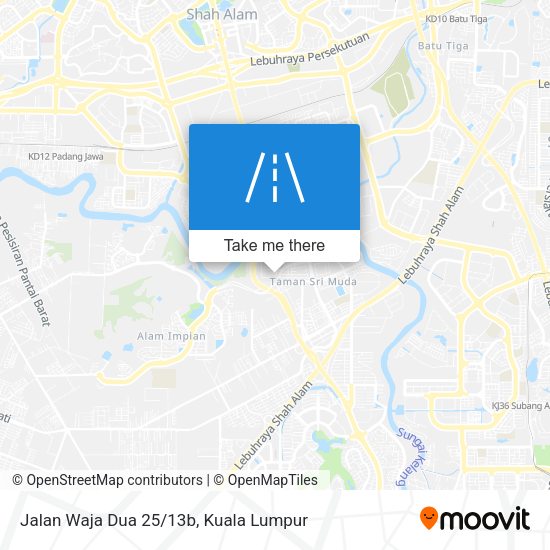 Jalan Waja Dua 25/13b map