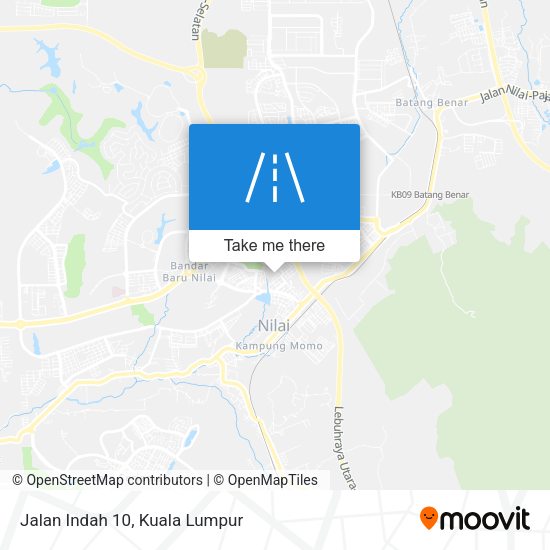 Peta Jalan Indah 10