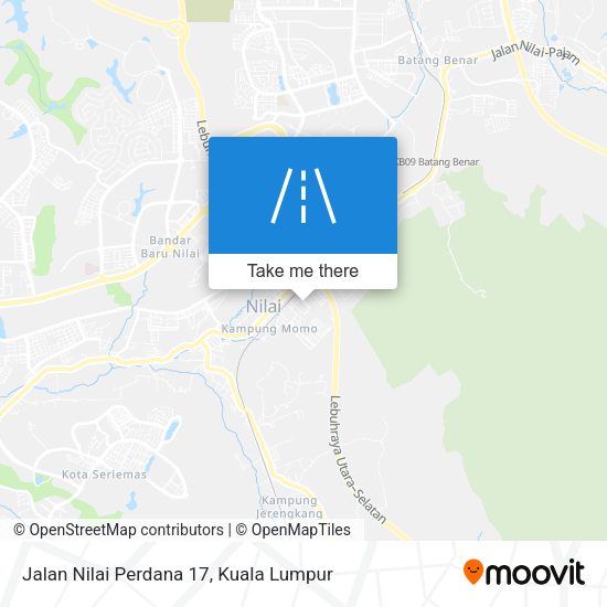 Jalan Nilai Perdana 17 map