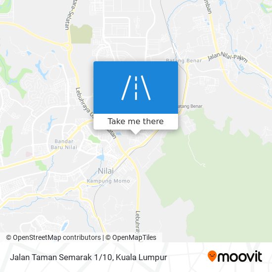 Jalan Taman Semarak 1/10 map