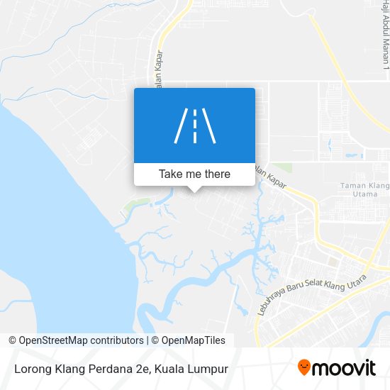 Lorong Klang Perdana 2e map