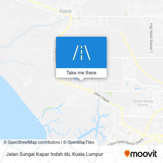 Peta Jalan Sungai Kapar Indah 6b