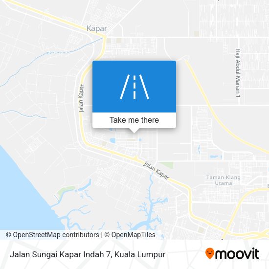 Jalan Sungai Kapar Indah 7 map