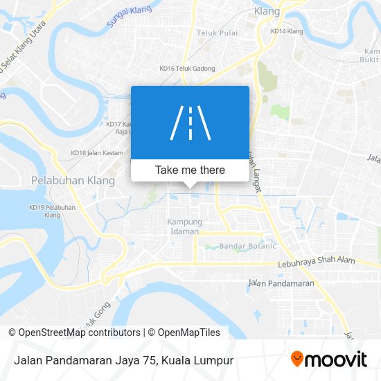 Peta Jalan Pandamaran Jaya 75