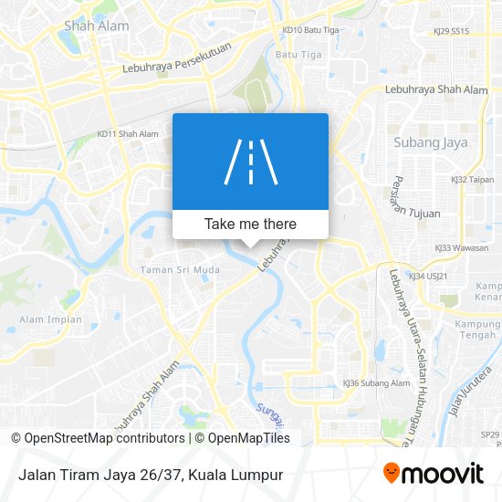 Peta Jalan Tiram Jaya 26/37