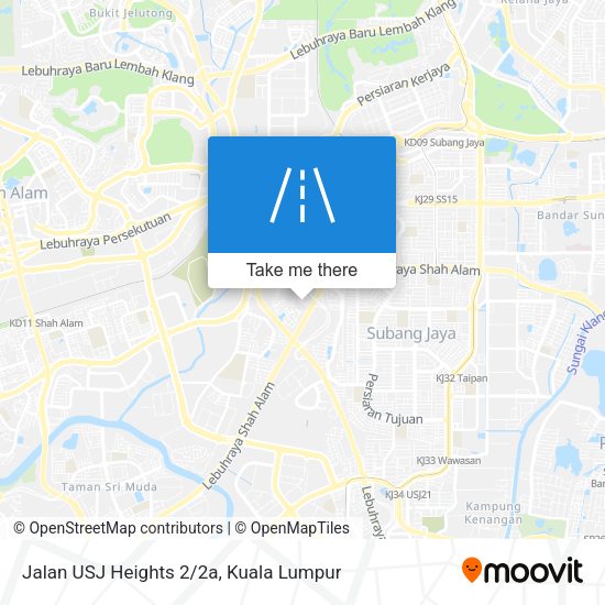 Jalan USJ Heights 2/2a map