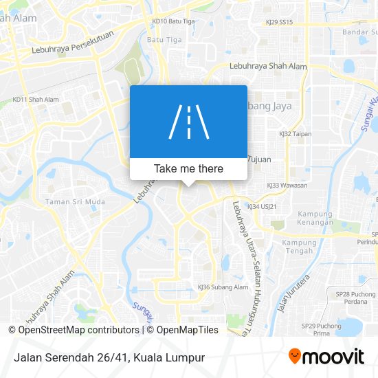 Jalan Serendah 26/41 map