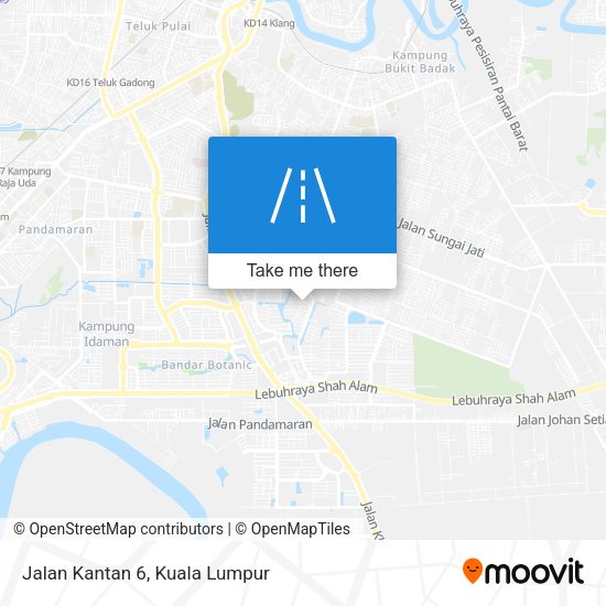 Jalan Kantan 6 map