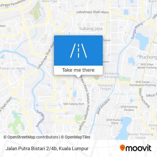 Jalan Putra Bistari 2/4b map