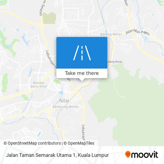 Jalan Taman Semarak Utama 1 map