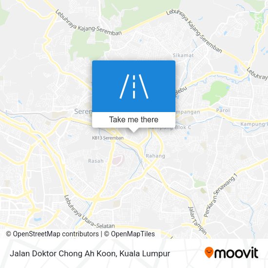 Peta Jalan Doktor Chong Ah Koon