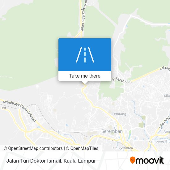 Jalan Tun Doktor Ismail map