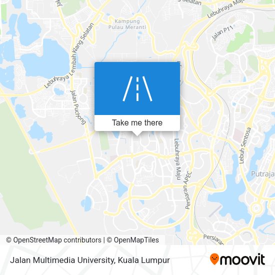 Jalan Multimedia University map