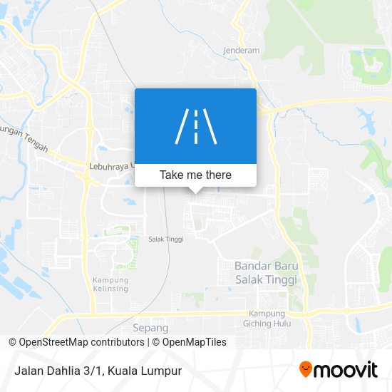 Jalan Dahlia 3/1 map