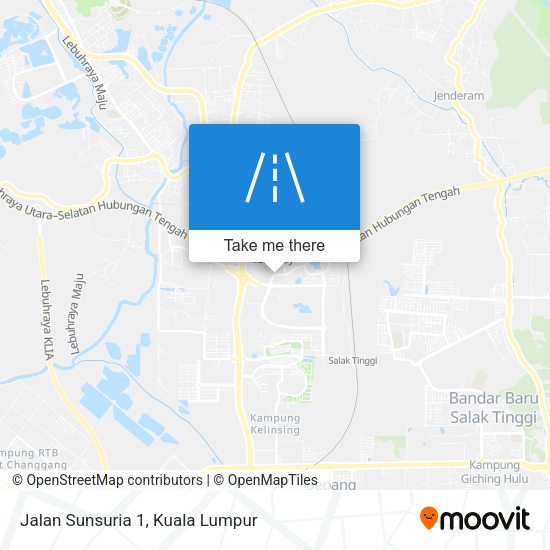 Jalan Sunsuria 1 map