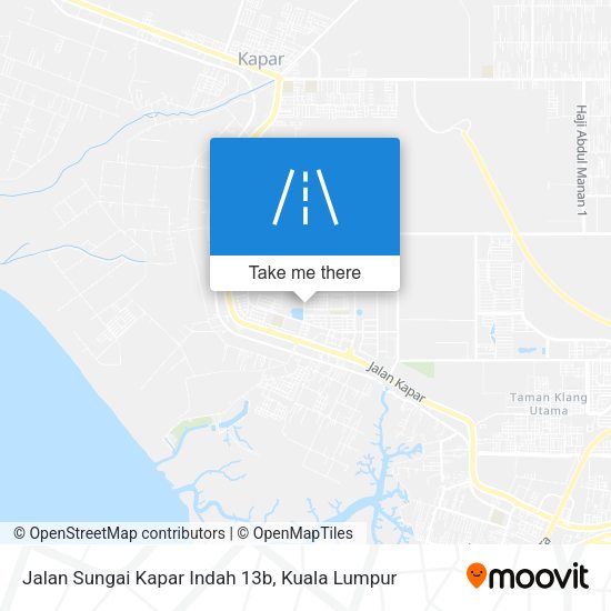 Jalan Sungai Kapar Indah 13b map