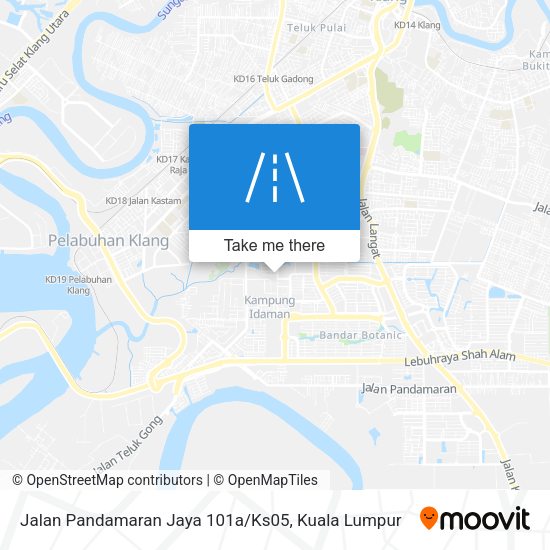 Jalan Pandamaran Jaya 101a / Ks05 map